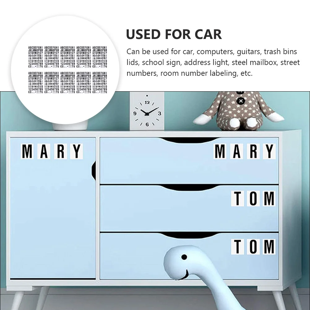 

720 шт., наклейки с буквами и цифрами, самоклеящиеся ПВХ, водонепроницаемые, прочные наклейки для окна, почтового ящика, вывеска, адресная маркировка в помещении