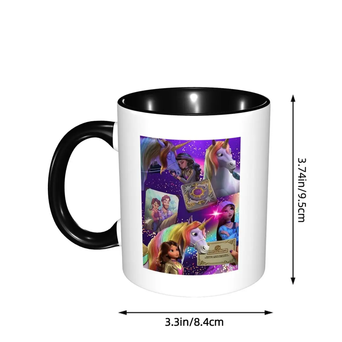 Unicorn Academy Animation Girls Mug Funny Ceramic Coffee Cups Tea Mugs Milk Cup Drinkware Gifts for Friends