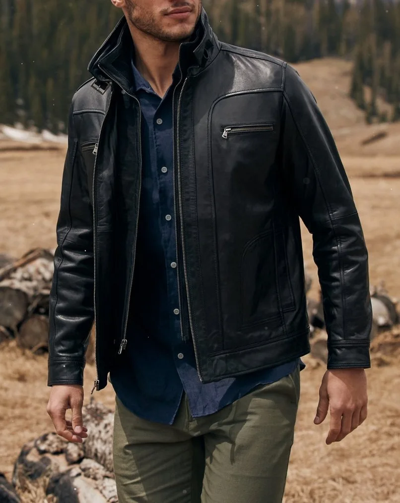 British Style Retro Men's Memphis Leather Jacket Short Zipper Lapel Motorcycle Pu Jacket Outwear