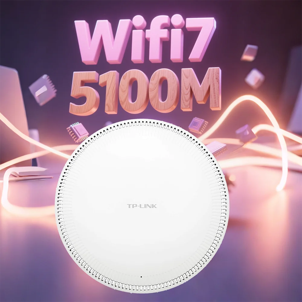 

TP-Link Wi-Fi7 BE5100 Ceiling Access Point Range Wireless AP 5G Router Signal Booster POE Wifi Booste Extender Long Range