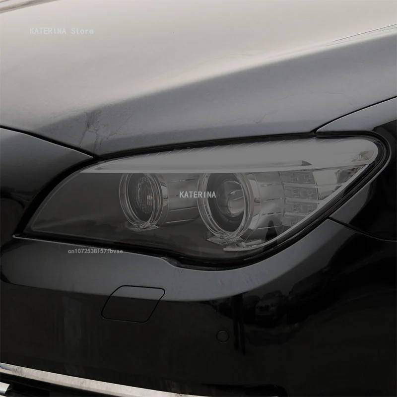 

For BMW 7 Series F01 F02 2009-2015 Accessories Car Headlight Protective Film Vinyl Restoration Transparent Black TPU Sticker