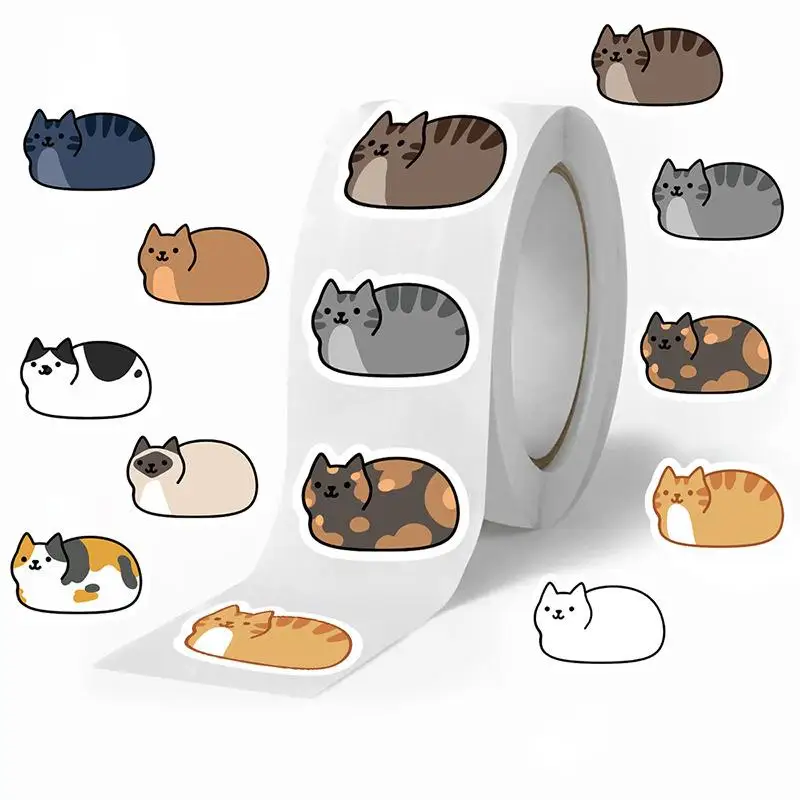 PCS Cartoon Tuo Tuo Cat Decals, Cute and Waterproof, Perfect for Skateboard, Phone, Laptop