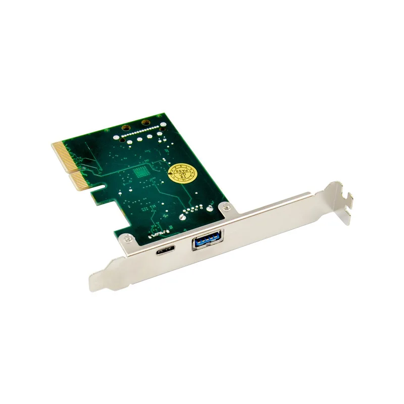 PCIe to USB 3.0 Type-C PCI-E USB 3.1 High Speed Expansion Card 2-Port ASM1142 10Gbps