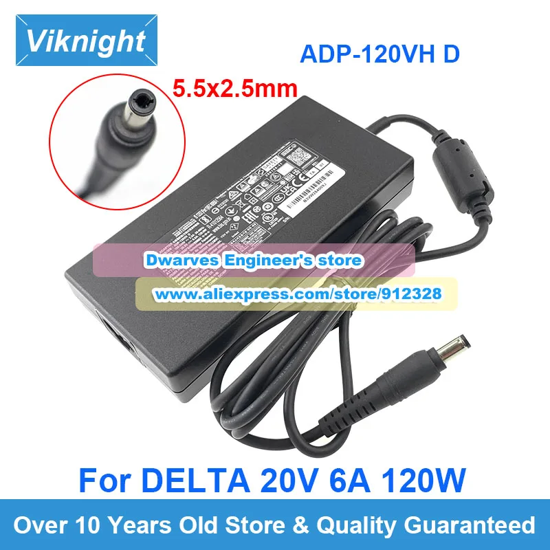 

Genuine 20V 6A 120W DELTA AC Adapter ADP-120VH D Charger ADP120VHD Power Supply 5.5x2.5mm