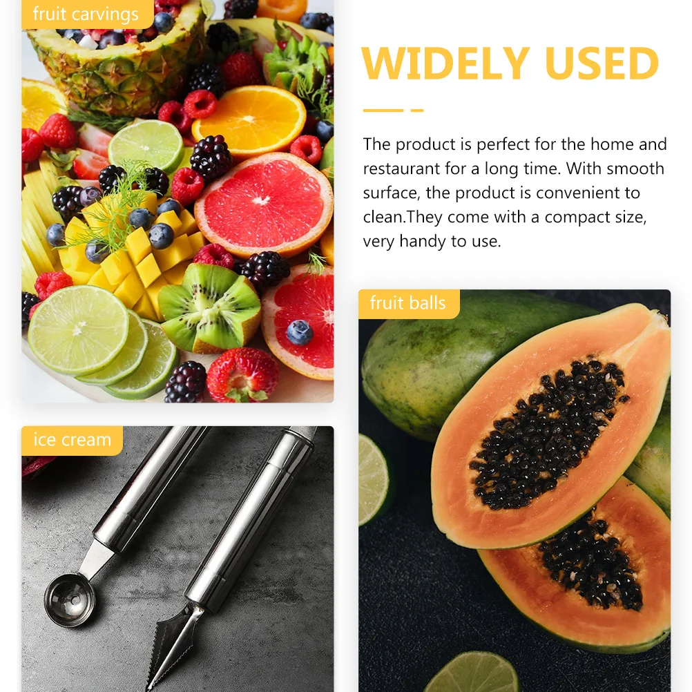 

Fruit Picker Spoons Organ Scoops Ball Diggers Stainless Steel Food Carving Tools