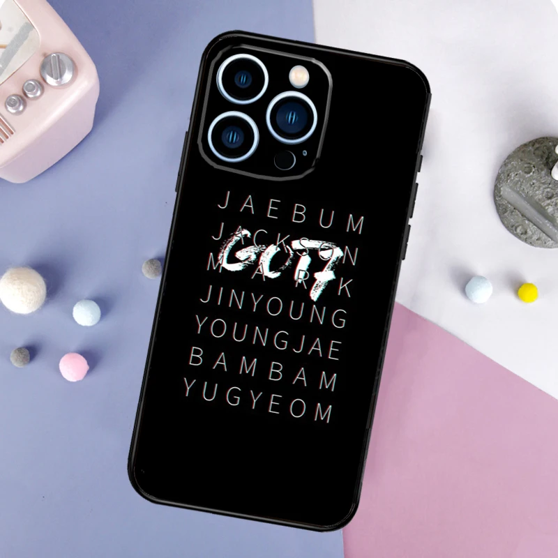 KPOP GOT7 Phone Case For iPhone 16 15 14 Pro Max 11 12 13 Mini XR X XS Max Plus Cover