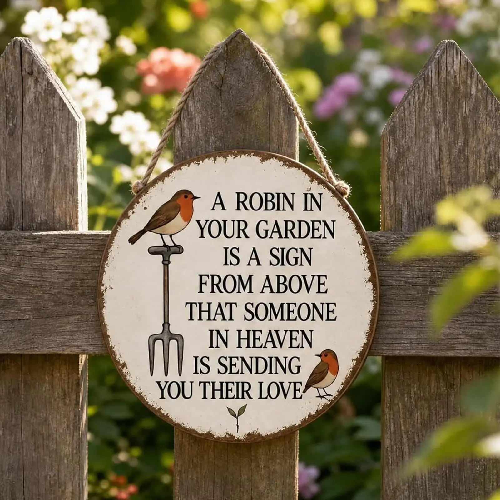 Outdoor Signs For Patio Vintage Memorial Weatherproof Ornament Sympathy Outdoor Signs Garden Decor For Porch Fence Park Pathway