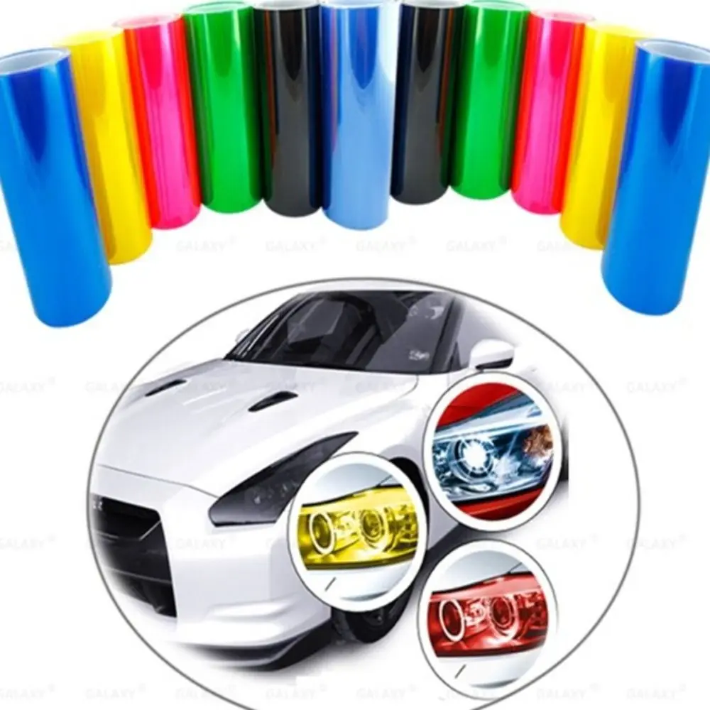 

Автомобильная легкая пленка для предотвращения столкновений, самоклеящаяся защитная пленка для автомобиля, универсальная 40*300 см, пленка для автомобильных фар