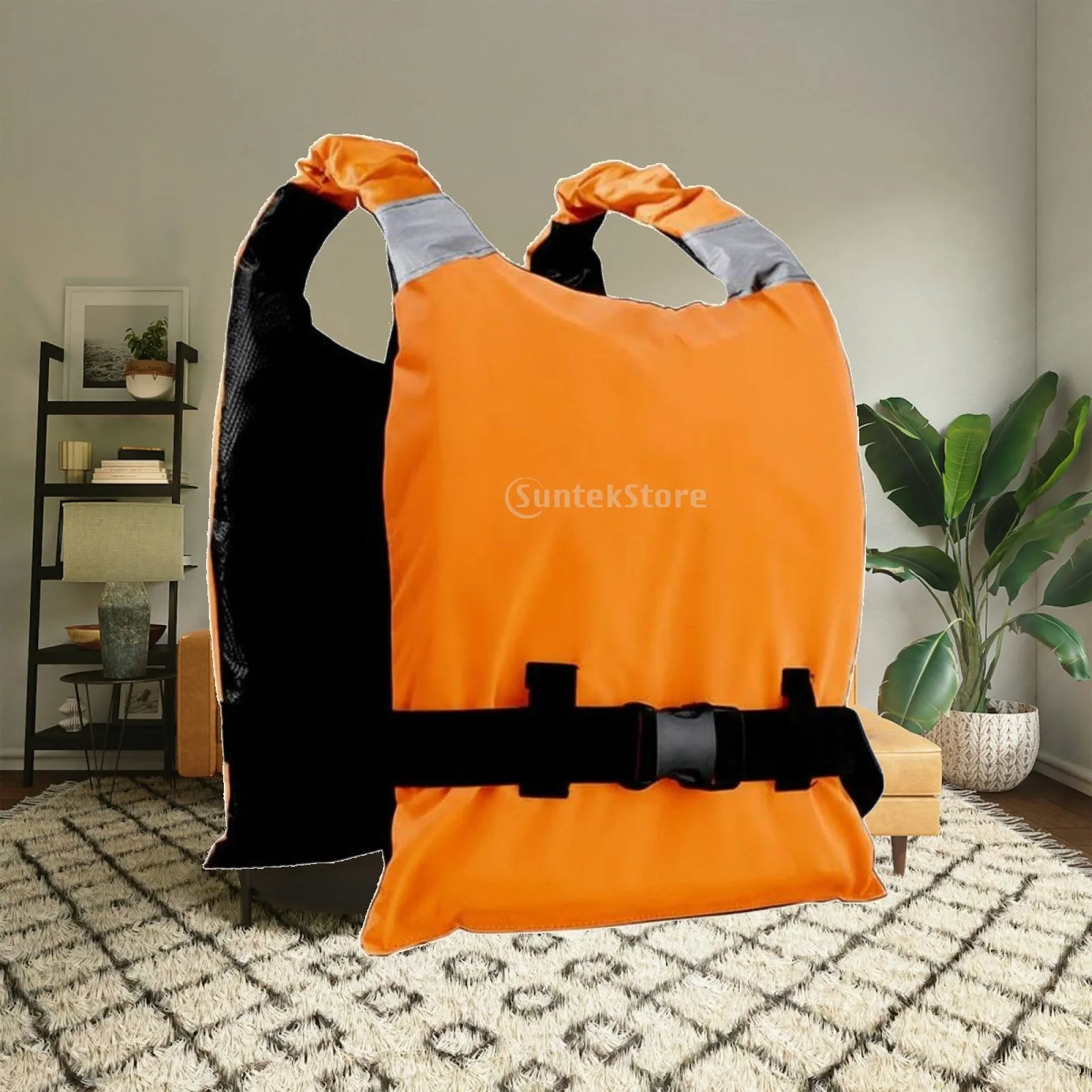 Rowing Life Vest for Kayak Fishing Adult Flotation Jacket Lightweight Paddle Safety Buoyancy Aid with Reflective Strips for