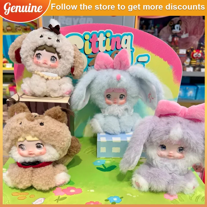 Nova caixa cega de vinil da série nommi sentado zoológico-bolsa fofa pingente boneca presente misterioso da moda para amigos de aniversário de natal