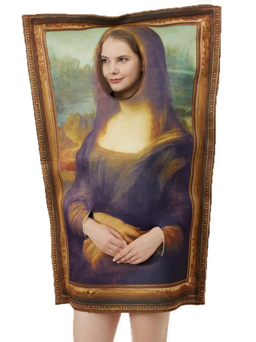 New loween Par Performance Costume Fun Prank Murals Clothing Campus Event Performance Jumpsuit Polyester Summer