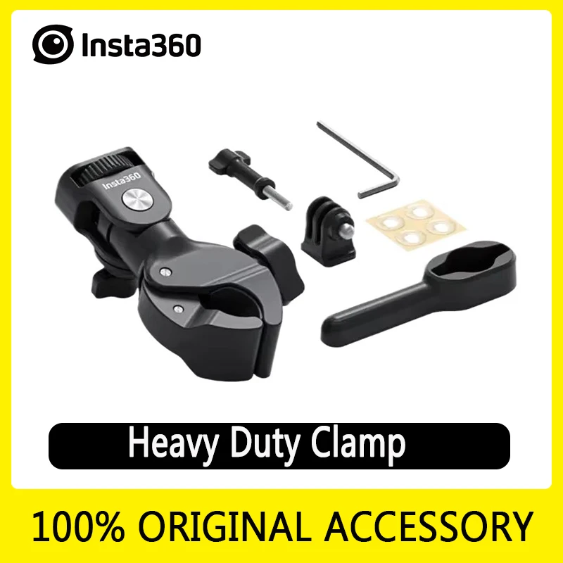 100% оригинальный сверхмощный зажим Insta360 для Insta360 X4/Ace Pro2/Ace pro/Ace/GO 3S/X3/ONE RS/GO 3/X2, оригинальные аксессуары