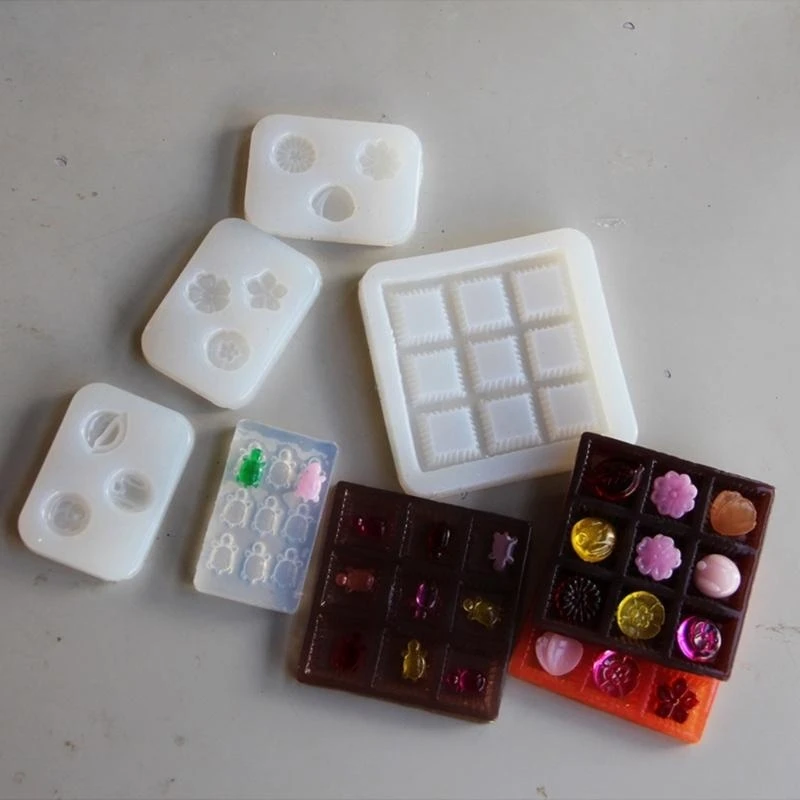 Creative Silicone Molds For DIY Miniature Pastry Storage Box And Art Projects