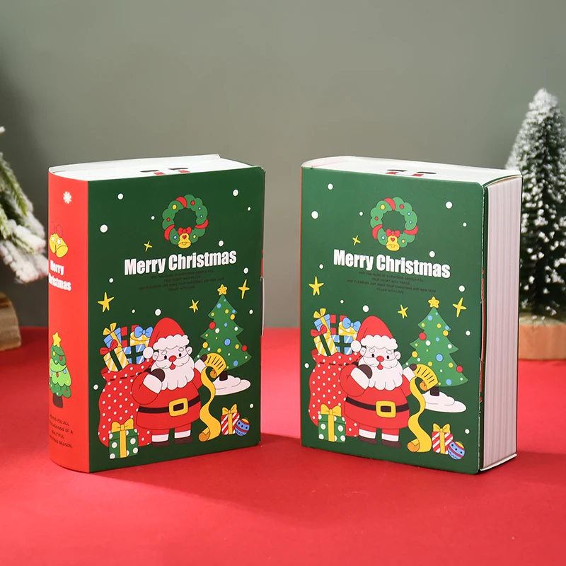 

5pcs Christmas Book Shape Candy Box Cute Santa Claus Gifts Boxes Christmas Decorations Navidad Natal Noel New Year Party Decor