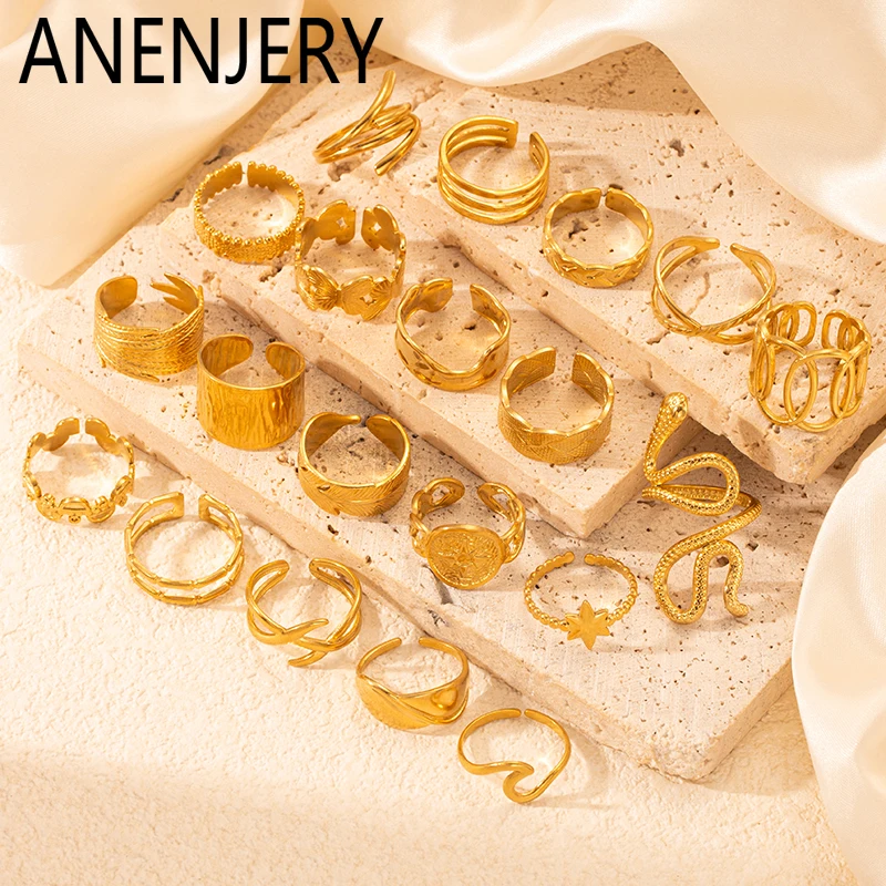 Женское-и-мужское-Винтажное-кольцо-anenjery-Открытое-кольцо-из-нержавеющей-стали-316l-с-широкими-линиями-змеи-и-листьями-подарочные-украшения