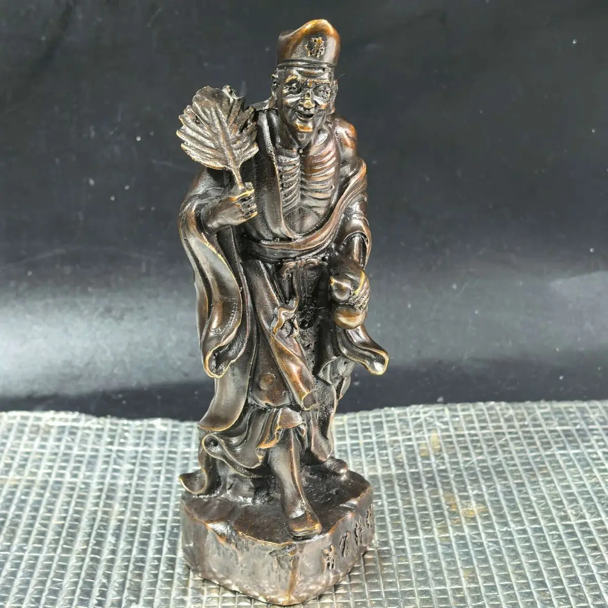 Jigong monk buddha holding a fan Statue Sculpture Figurines Home Garden Decoration Statues For House