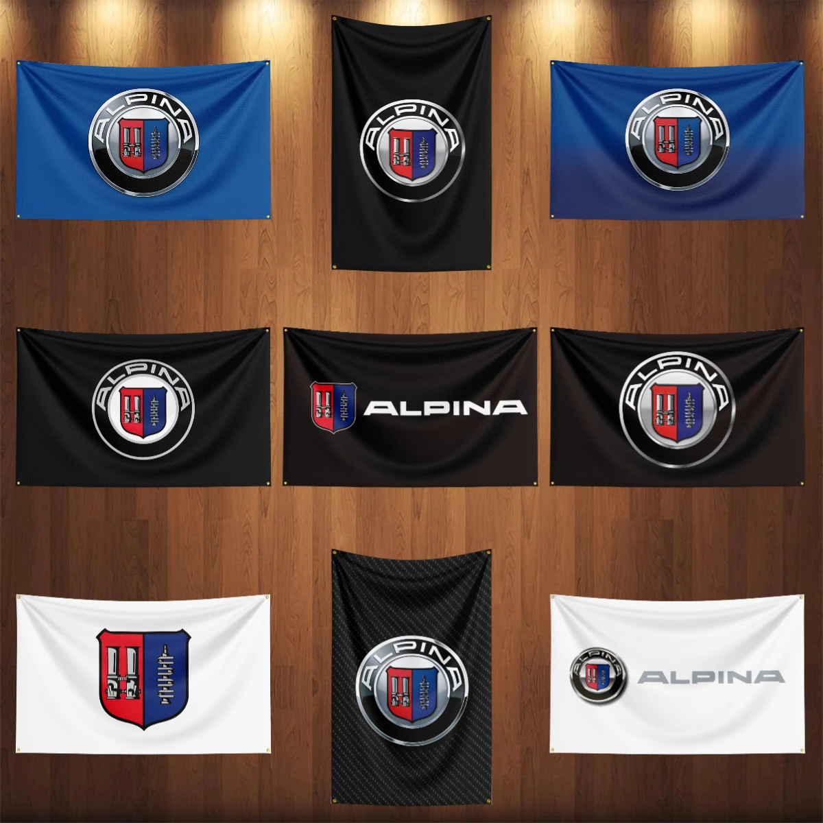 

90x150CM Alpina Sport Car Flag Banner Polyester Printed Garage or Outdoor Decoration Tapestry Racing