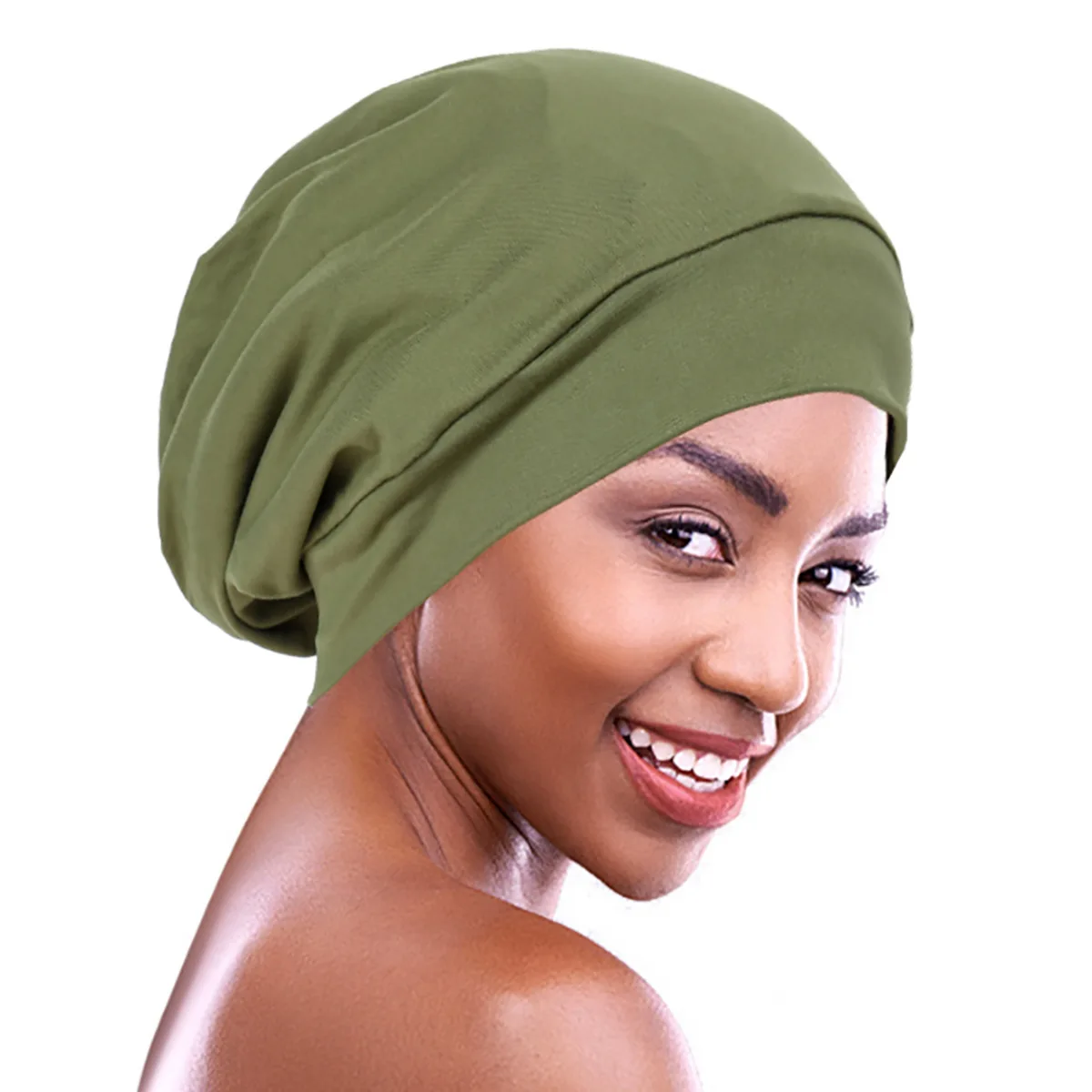 2024 New Slouchy Baggy Hat Women Muslim Inner Hijab Cancer Chemo Cap Hair Loss Headscarf Beanies Bonnet Head Wrap Turbante Mujer