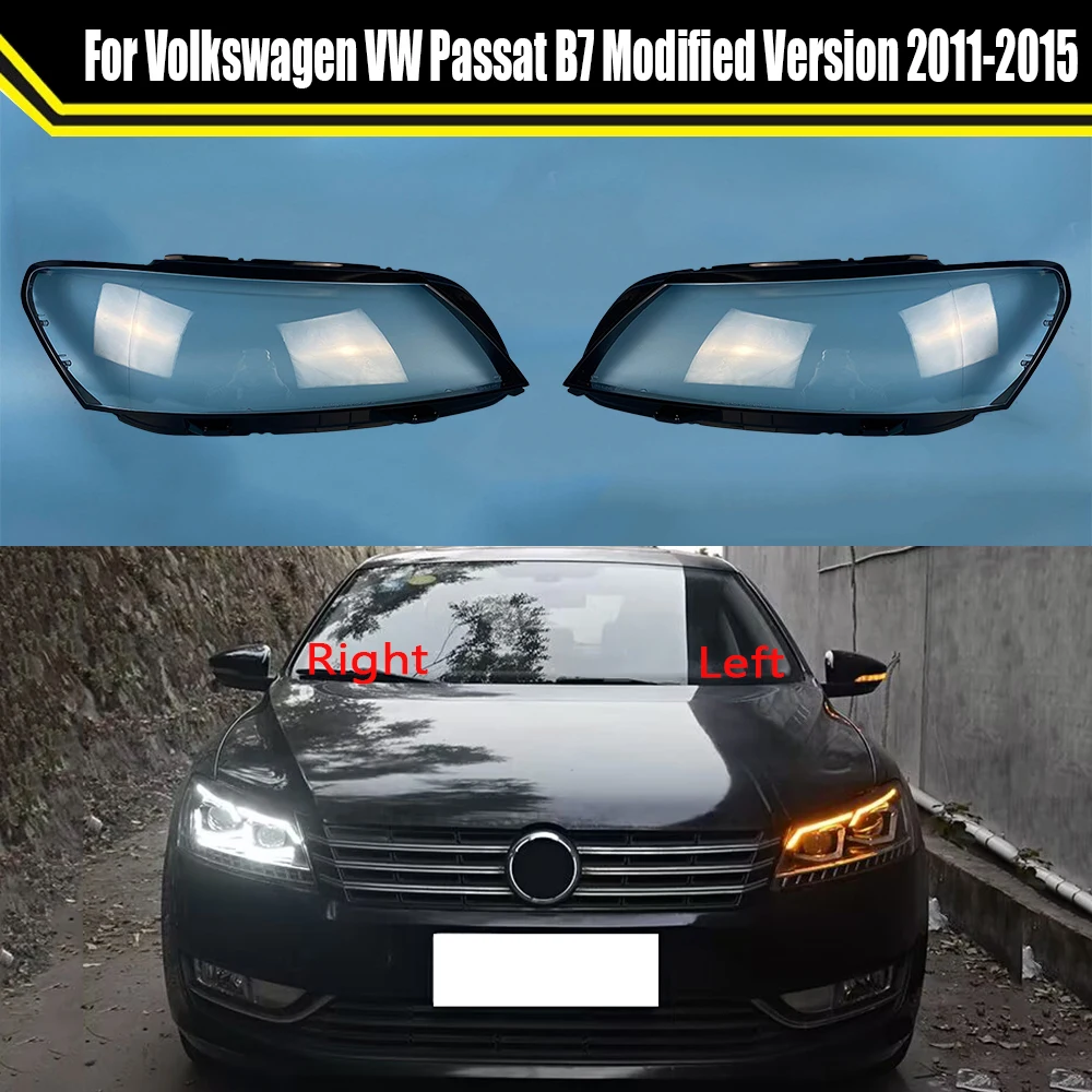 

For Volkswagen VW Passat B7 Modified Version 2011 2012 2013 2014 2015 Car Headlight Cover Headlamp Shell Glass Light Lampshade