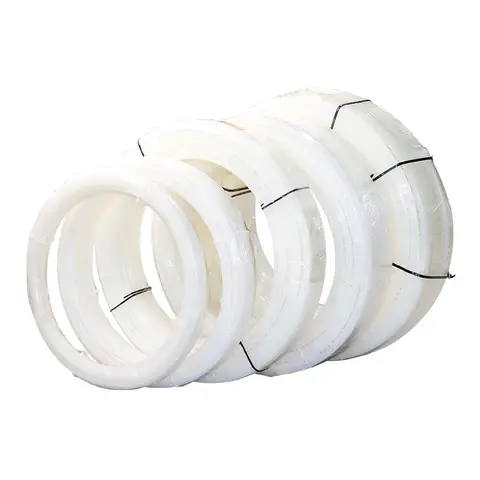 PA 나일론 튜브 공압 호스, 내고온성 고압 하드 오일 파이프, 내마모성 흰색, 6mm, 8mm, 10mm, 12mm