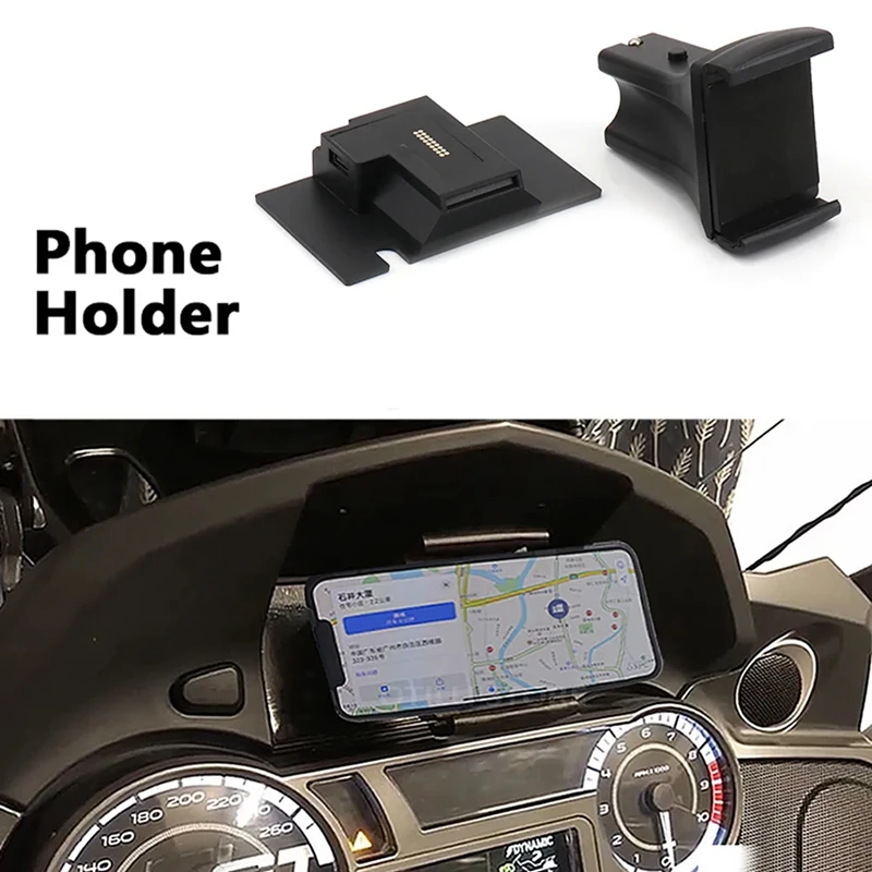 Motorcycle Phone Holder 1-Click Unlock Navigation Bracket For BMW K1600GTL K1600GT K1600B K1600 B K 2011-2020 Accessories Parts