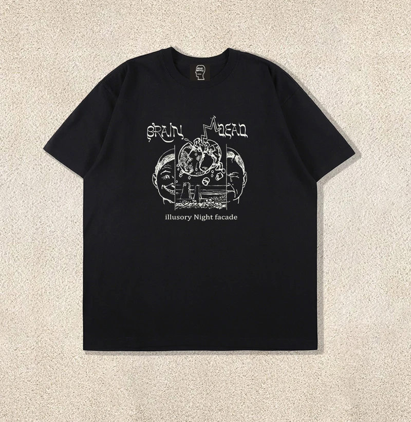

Men Women American Streetwear Brain Dead T-shirts
