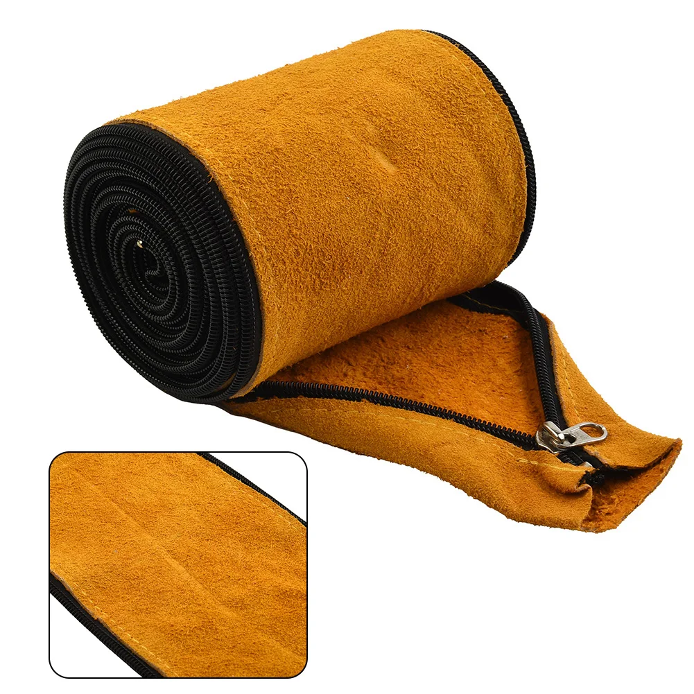 Cable Cover TIG Welding Torch With Zipper Yellow Spare Parts Fittings 12ft L 4in Wide Accessories High Quality