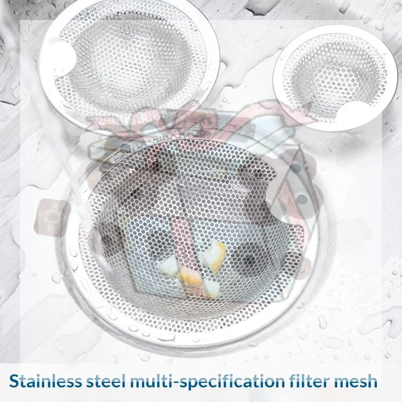 

【CC】Stainless Steel Sink Drain Strainers With Durable Fine Mesh Perfect For Catching Food Scraps Preventing Clogging