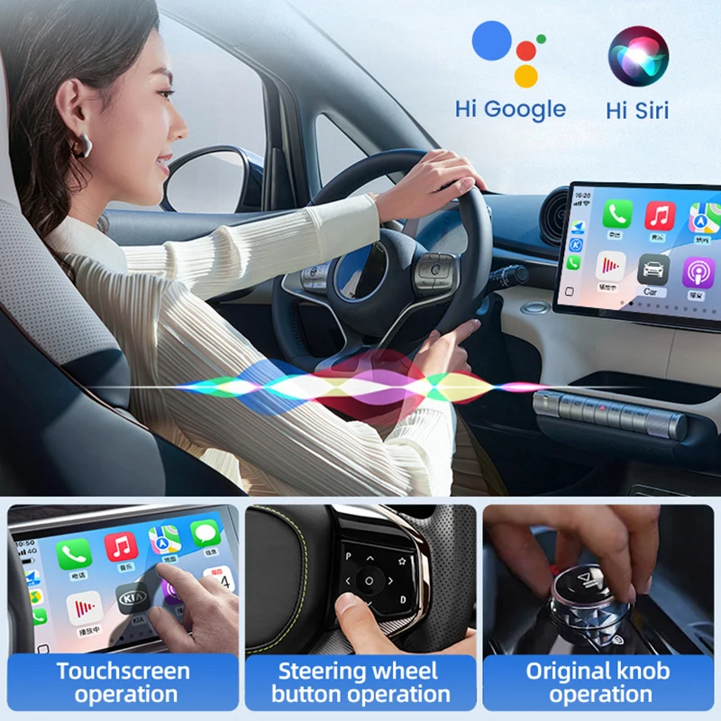 جديد 5.0 محول لاسلكي صغير للغاية CarPlay Android Auto لتوصيل السيارة OEM والتشغيل واي فاي بلوتوث اتصال تلقائي 2025