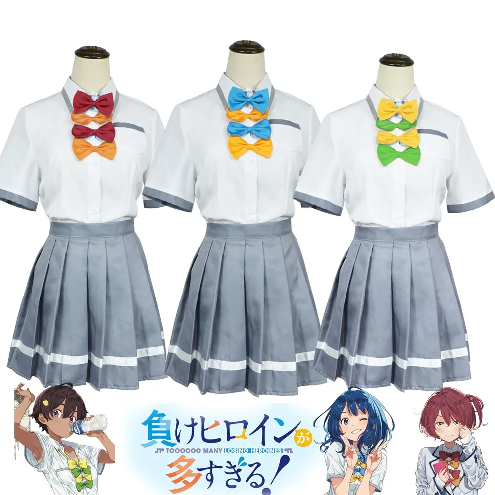 

Yanami Anna Cosplay Costume Anime Too Many Losing Heroines Cosplay School Uniform Japanese JK Komari Chika Cosplay Clothes Women