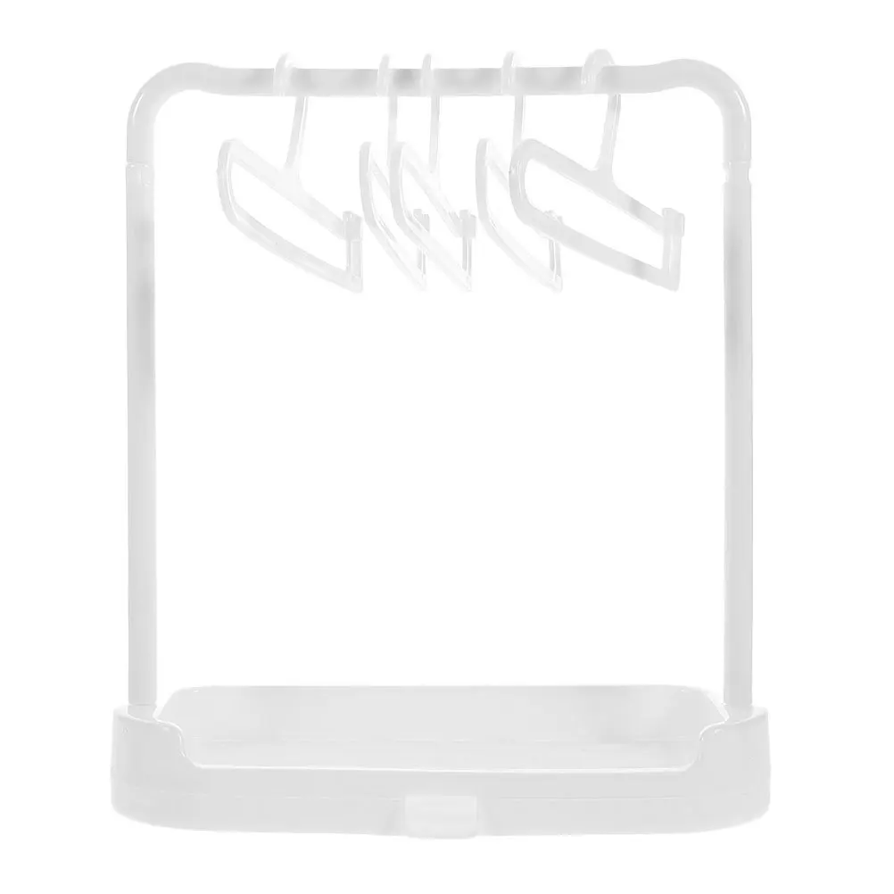 

1 set 1 Set Compact Clothes Hanger Multifunctional Portable Drying Rack For Home Storage Store Easy Install Sturdy Mini Rack For