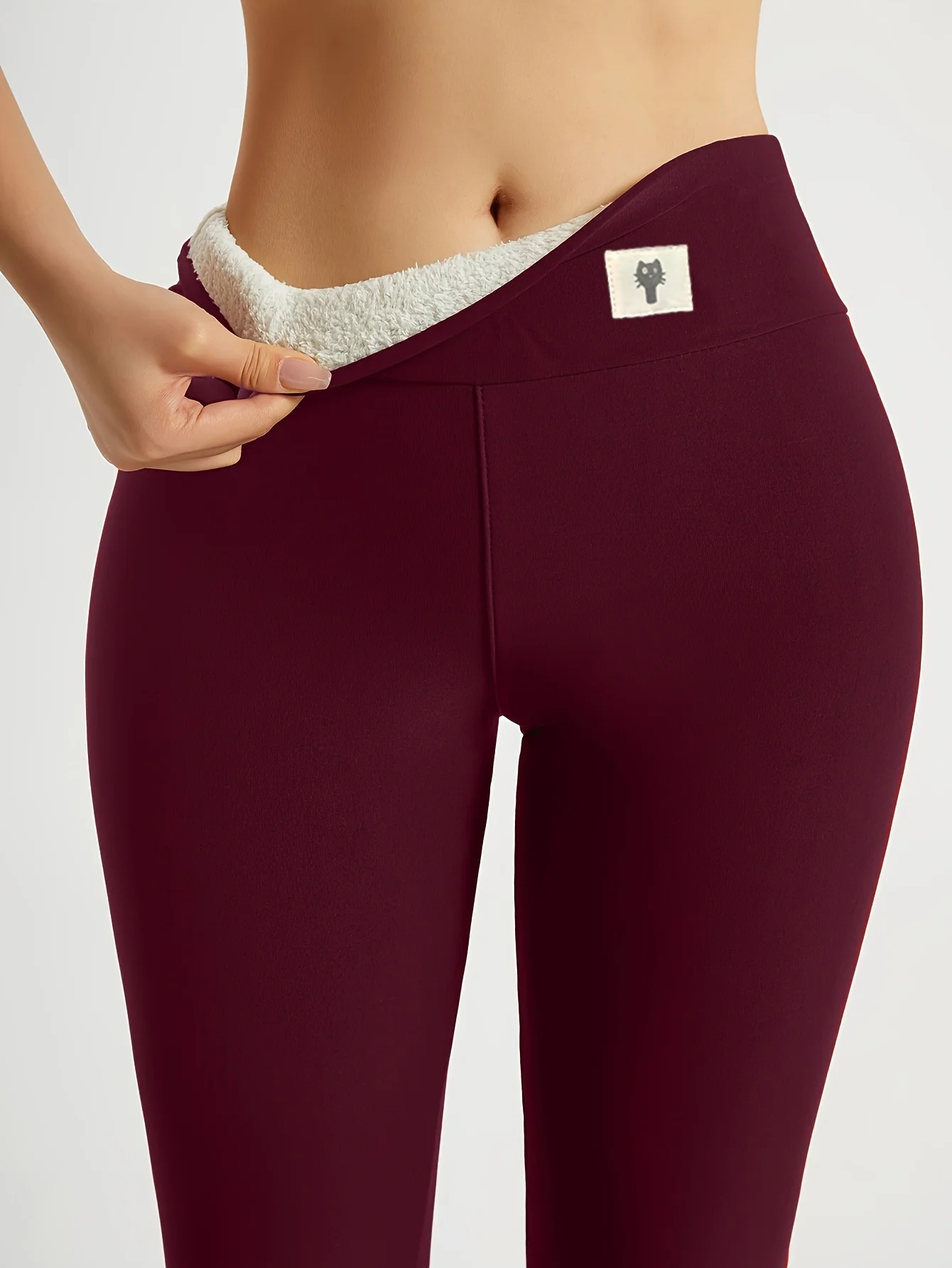 Women's Winter Leggings, Breathable High-Waist Pants, Outdoor Cycling Fitness Ski Tights