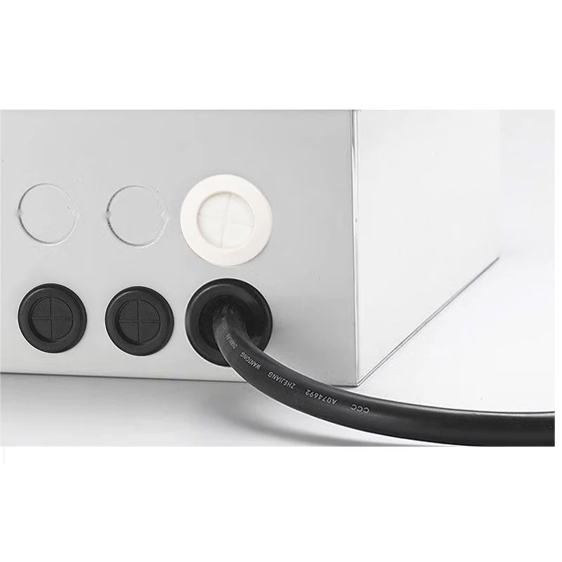 

12-130mm Black White Rubber Protective Coil O-ring Seal Environmental Protection Insulation Threading Sleeve With Card Slot Over