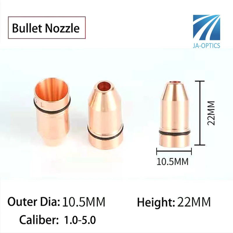 레이저 장비 부품 레이저 노즐 구리 더블 레이어 총알 노즐, 레이저 절단 기계용