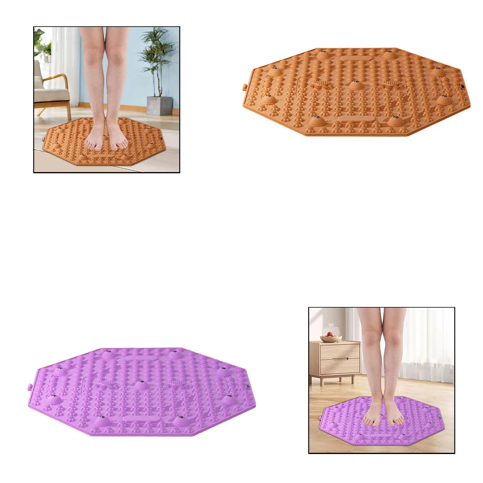 Foot Massager Mat Lightweight Portable Premium Practical Non Slip Compact Professional Acupressure Mat Foot Reflexology Pad