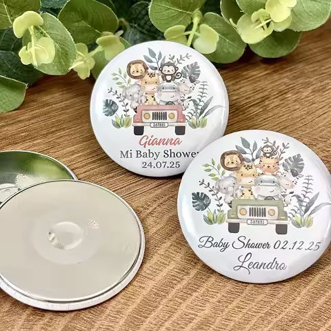 Jungle Safari Animals Personalized Magnets 1st Anniversary Birthday Party Favor Baptism Souvenir Baby Shower Gift for Guest
