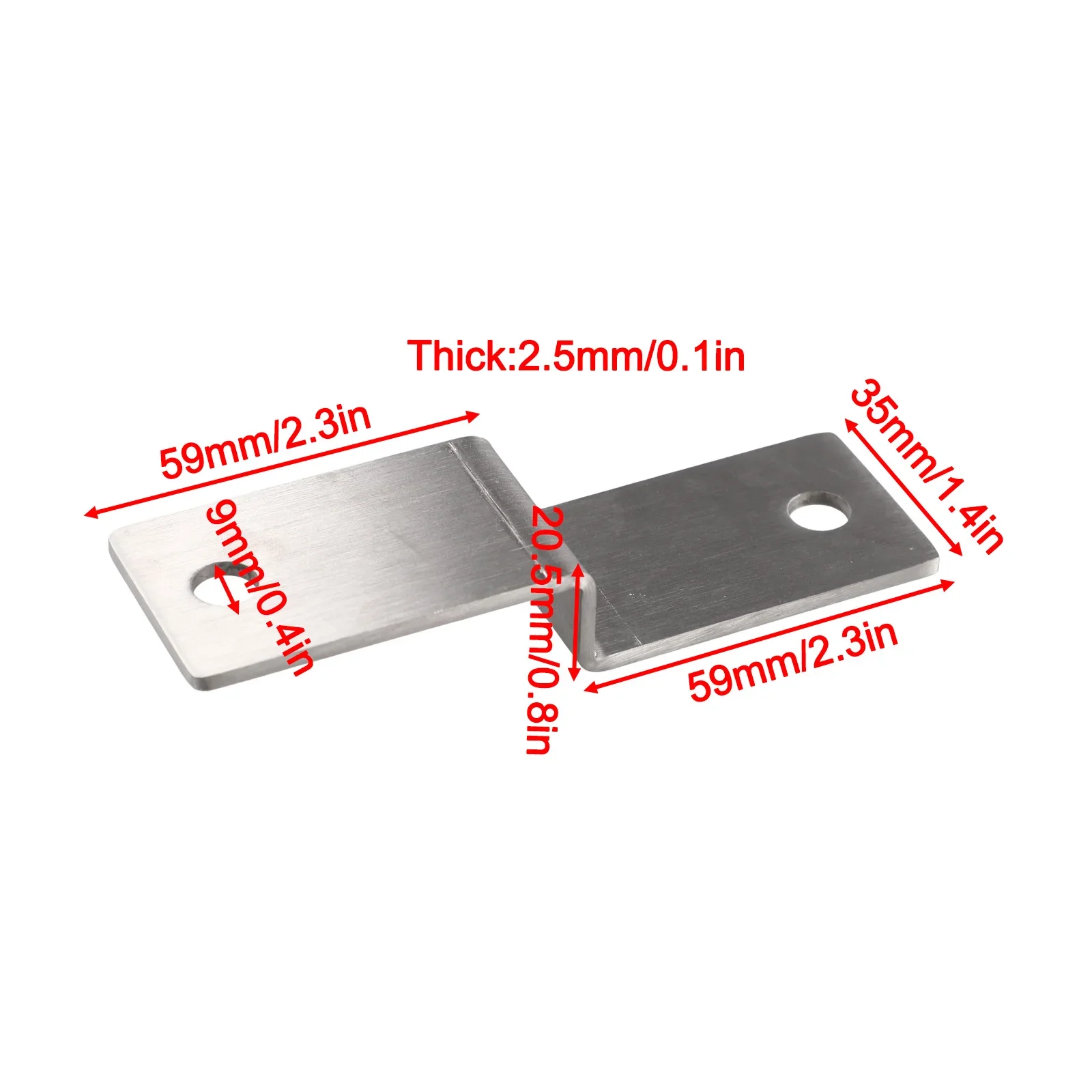 Corner Brackets Connector Z-Shaped Corner Fixed Fasteners Multifunctional Stainless Steel Fixed Corner Code Connector Hardware