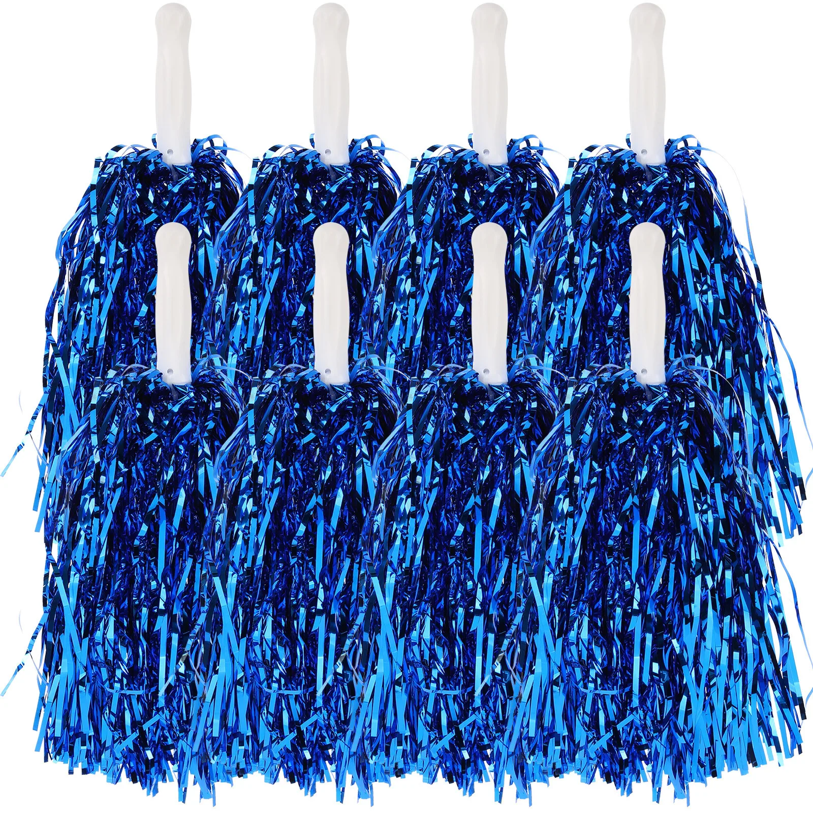 

24Pcs Cheerleader Pom Poms Premium Glossy Cheerleading Pompoms for Sports Party Halloween Christmas Dance Performance Reusable