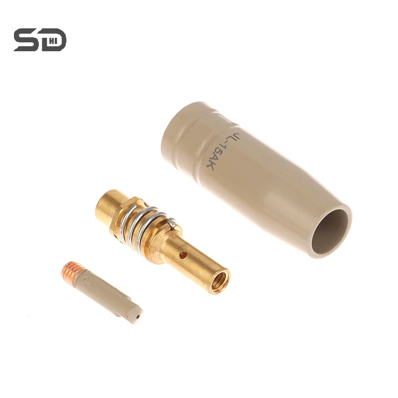 3Pcs/Set 0.8/1.0/1.2mm MIG Torch Gas Nozzle Tip Holder Of 15AK MIG MAG Welding Torch New Coating Protection Nozzle