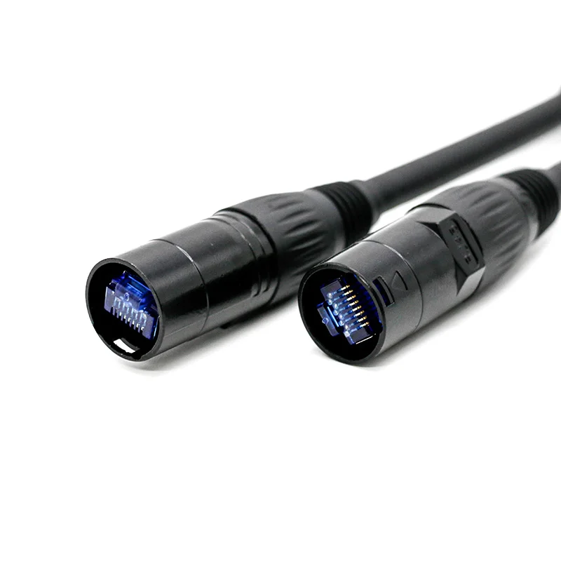 Outdoor RJ45 Ethercon Connector Cable Shielded 1m 2m 3m 5m 10m 15m 20m CAT6 Patch Ethernet Extension Cord Network Lan Cable