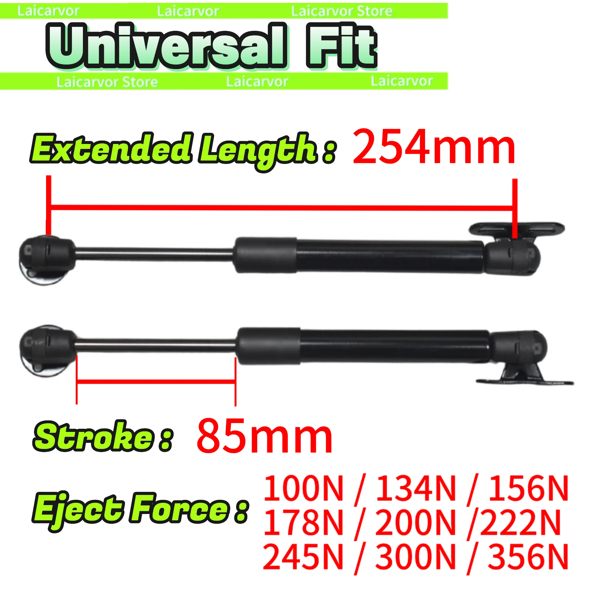 

254 мм универсальные газовые стойки, подъемная опора для нижнего покрытия, чехол Tonneau, грузовик, караван, сверхмощный ящик для инструментов