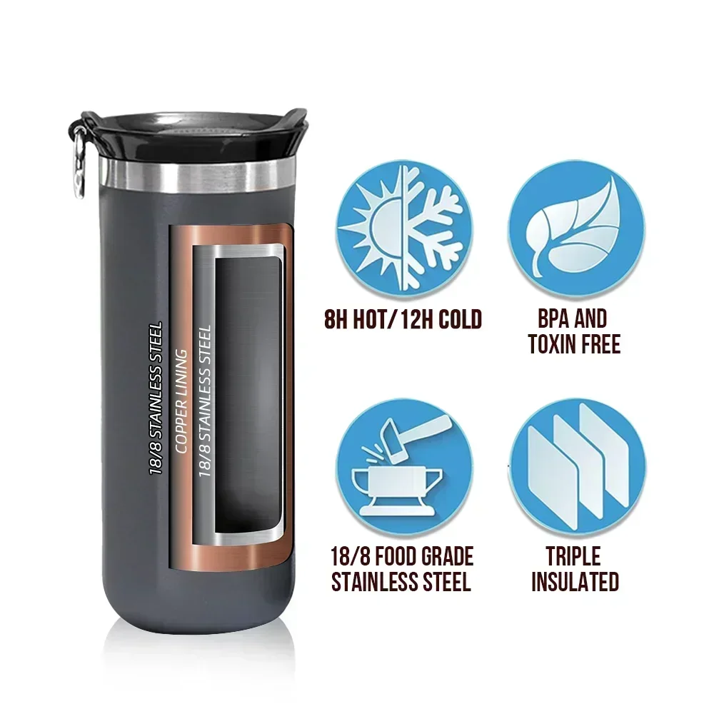 Coffee Travel Mug Tumbler  Cup Thermal Stainless Steel Vacuum Insulated Thermos Water Bottle Leakproof  Vacuum Flasks Drinkware