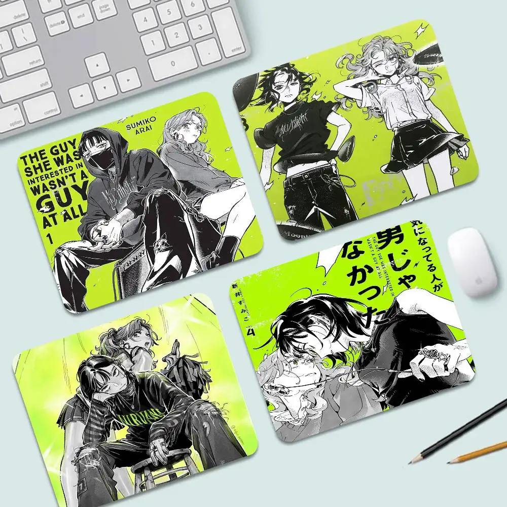 The Guy She Was Interested In Wasn't A Guy At All Game Mouse Pad For Small Size Mouse Pad Gamer Keyboard Mouse Mats Desk Mat