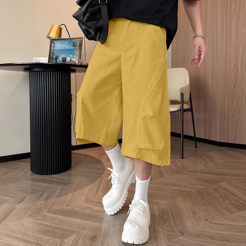 

INCERUN Men Pants Solid Color Button Joggers Loose Pockets Casual Trousers Men Streetwear Korean Style Fashion Leisure Pants