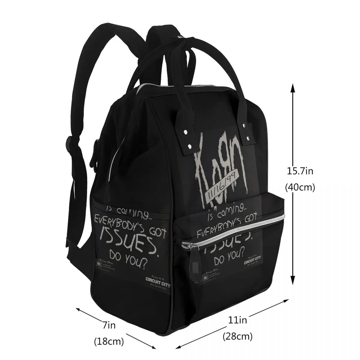 Rock Band Korn Follow The Leader 20Th Anniversary Merch Student Backpack School Bag  for Men Women Bookbag Shoulder Bags
