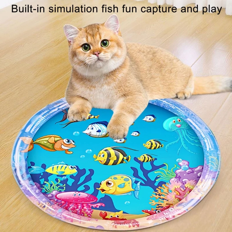 

Water Sensory Play Mat for Cats Cooling Mat for Cats Dogs Lounger Bed Water Bed Sofa for Indoor Use