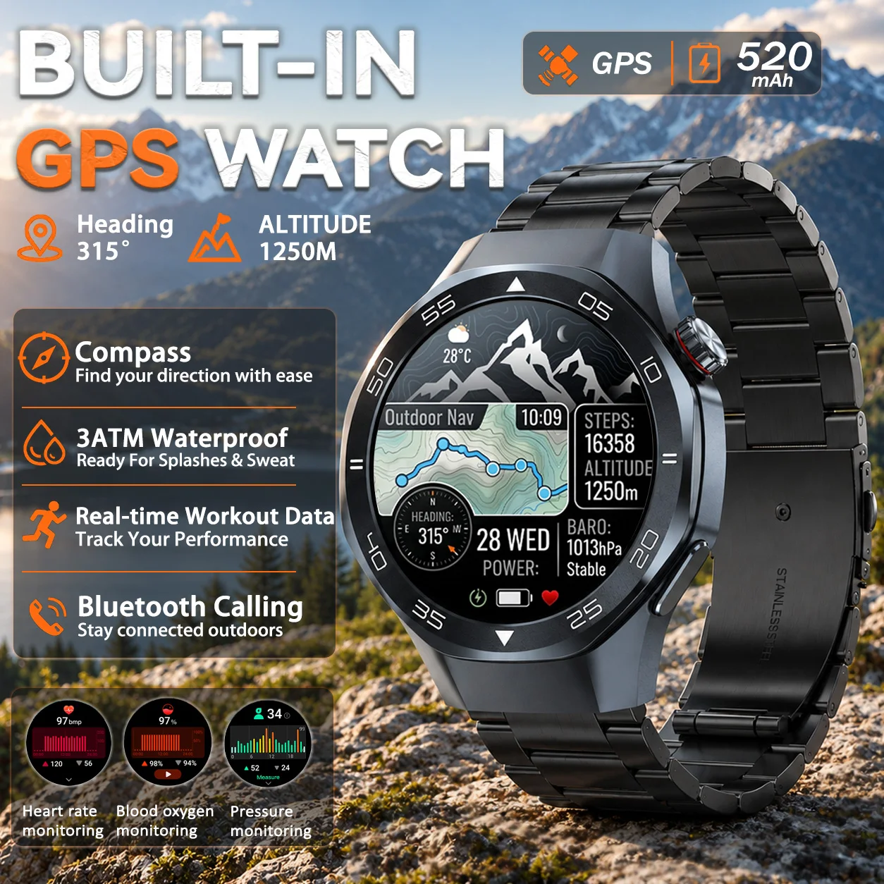 Smartwatch Watches For Sale - Smartwatch em promoção, com GPS, SOS,