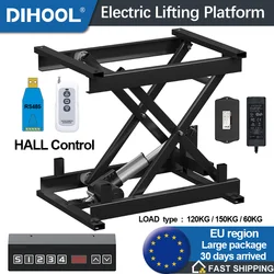 Electric Lifting Platform Scissor Type With Hall Sensor Adjustable Stroke and Position  Hall Control 60KG 120KG 150kg LOAD