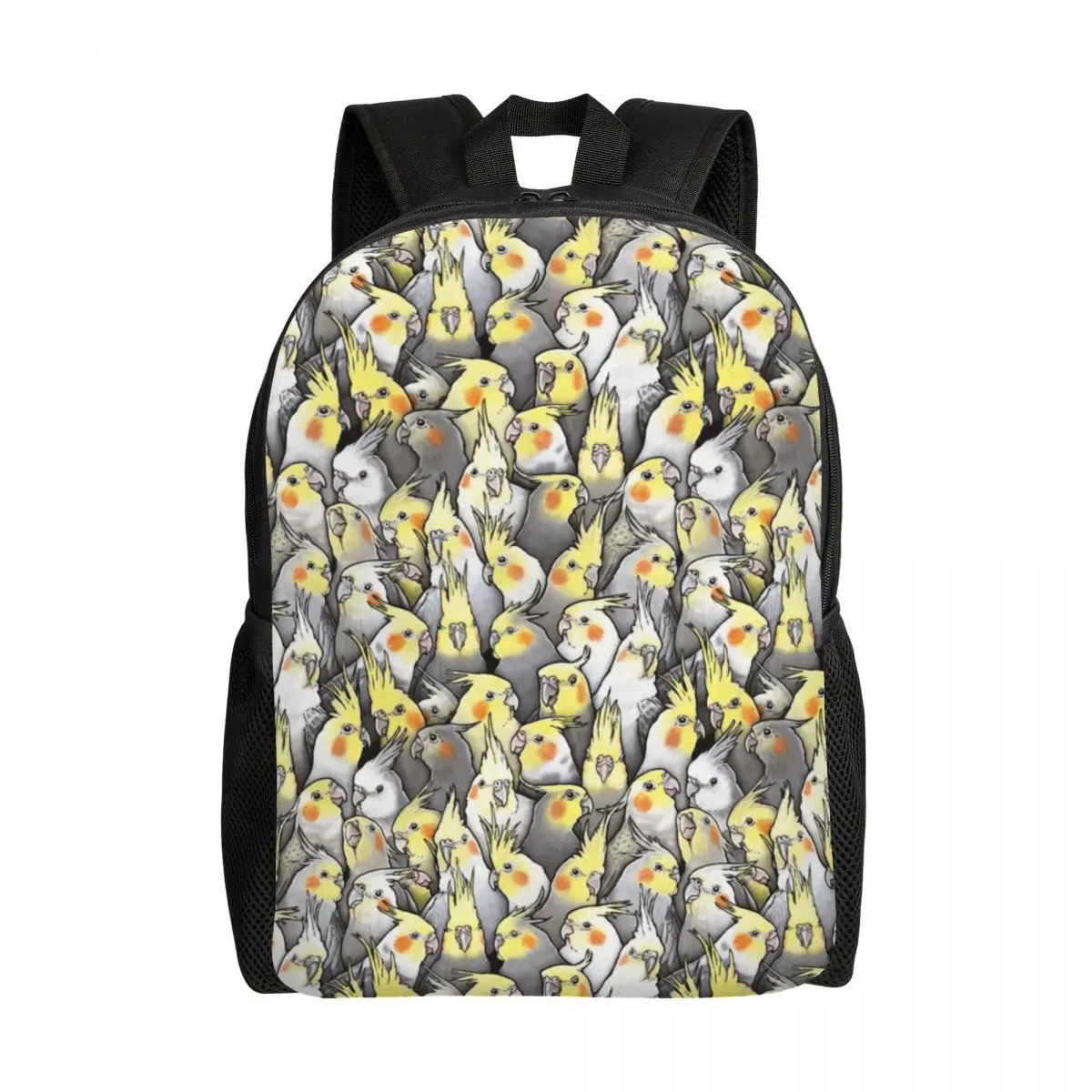 Custom Cockatiels Galore Pattern Travel Backpack Men Women School Laptop Bookbag College Student Daypack Bags