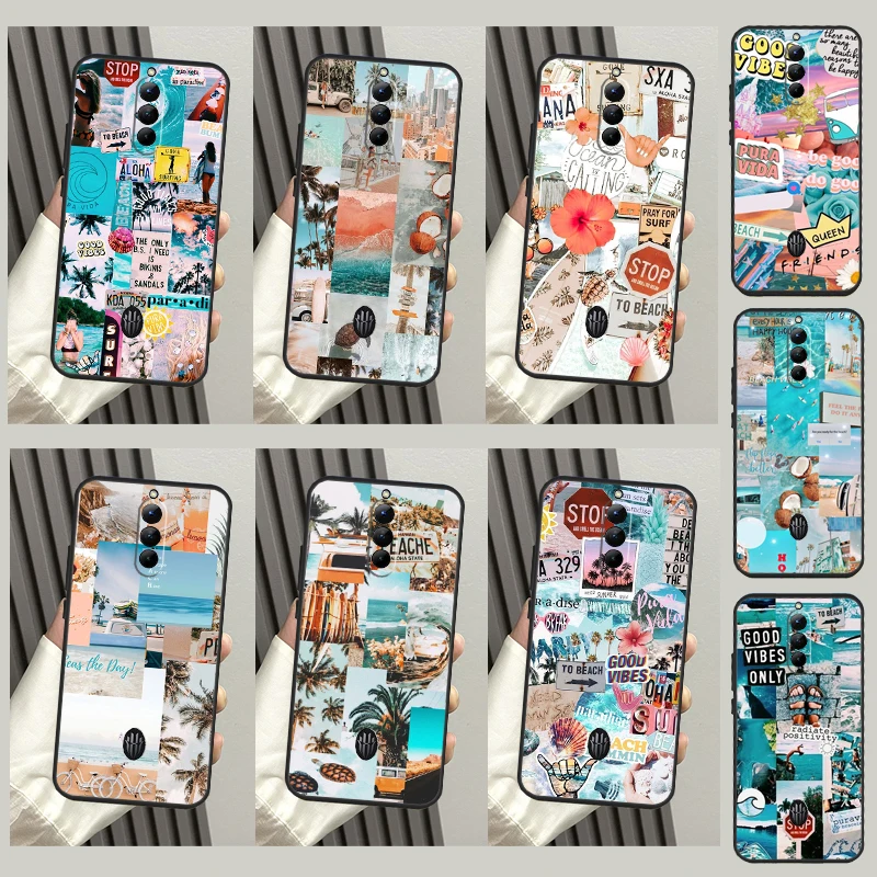 비치 바이브 케이스, Nubia Red Magic 8 Pro Plus 커버, ZTE Redmagic 7 7S 6S 6 Pro 5s 5G 6R funda용